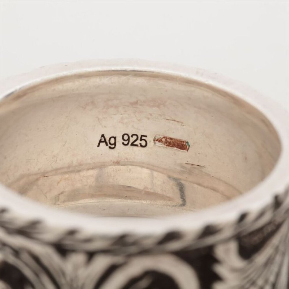 Gucci Taiga Head Arabesque Garden Silver Ring 12 - Picture 4 of 7